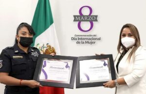 AMEXME entrega presentes a mujeres policías galardonadas por la SSPE