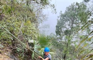 SECTUR promueve ruta de escalada a cerro de la silleta, en Xilitla