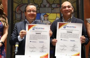 Alcalde de SLP firma convenio con Aeroméxico para impulsar turismo en la ciudad
