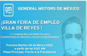 GM llevará a cabo Feria del Empleo, son mil 200 vacantes