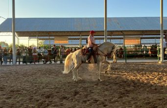 Espectáculos de caballos bailadores en la Expo Ganadera Fenapo