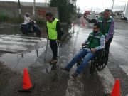 En sillas de ruedas identifican accesibilidad en Zona Industrial
