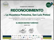 RECONOCEN A LA HUASTECA POTOSINA COMO EL MEJOR DESTINO TURÍSTICO DE MÉXICO