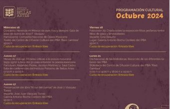 PROGRAMACION CULTURAL DE OCTUBRE