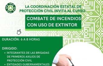 OFRECE EL ESTADO CURSOS BÁSICOS DE PROTECCIÓN CIVIL A LAS Y LOS POTOSINOS