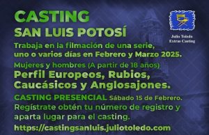 ESTE SABADO 15 DE FEBRERO ES EL CASTING NO TE LO PIERDAS